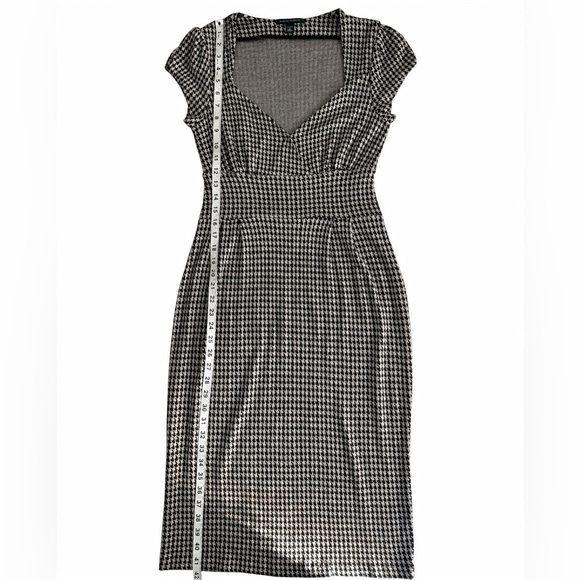Banana Republic S Houndstooth Sheath Dress Sweetheart Career Work Cocktail - Picture 6 of 8
